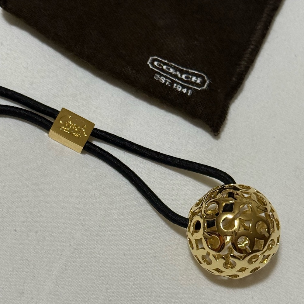 Coach Gold and Black Hair Accessory - Picture 2 of 2
